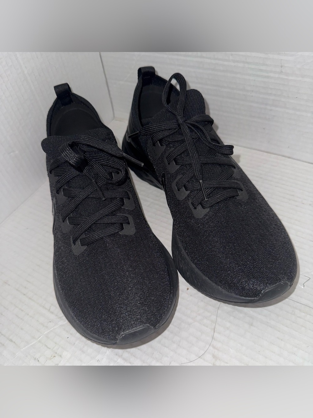 Pre-Owned Nike React Infinity Run 3 Triple Black Shoe CD4371-011 Men’s Size (10